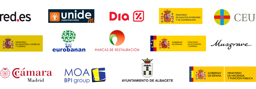 logotipos de las empresas cientes de Alianza Formación Empresarial